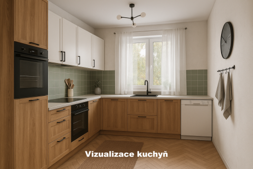 Byt 2+1 Přerov Jižní - kuchyně - vizualizace