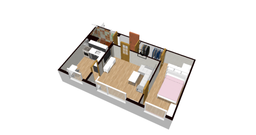 Půdorys Byt 2+1 Přerov Palackého