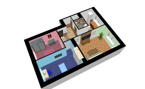 Byt 3+1 Kněžpole - půdorys