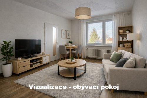 Byt 3+1 Kněžpole - vizualizace obývací pokoj