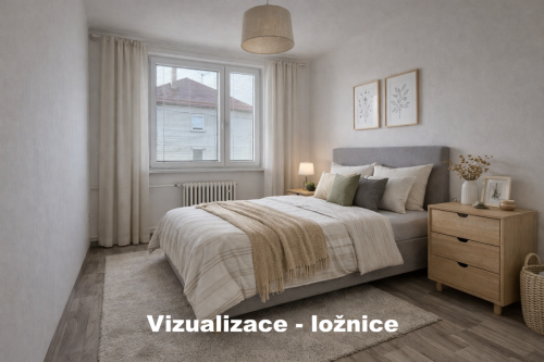 Byt 3+1 Kněžpole - vizualizace ložnice